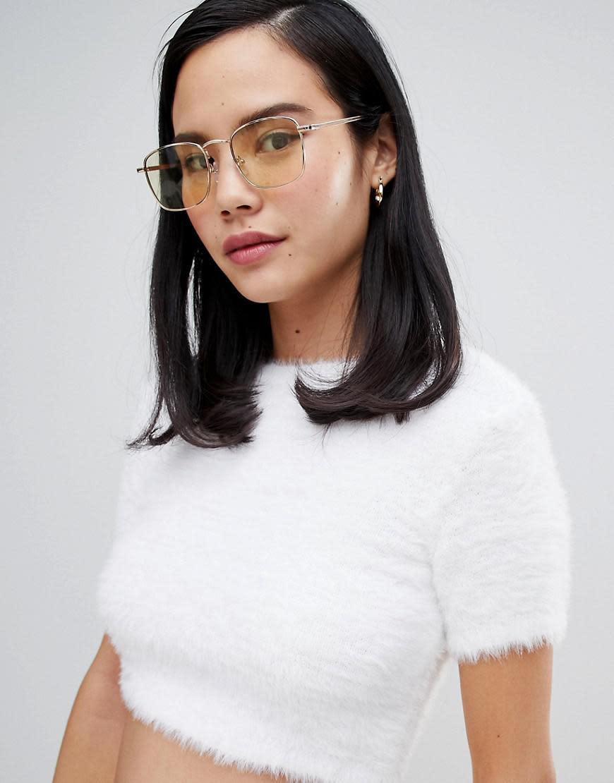 ASOS DESIGN knit top in fluffy yarn, £18 (ASOS)