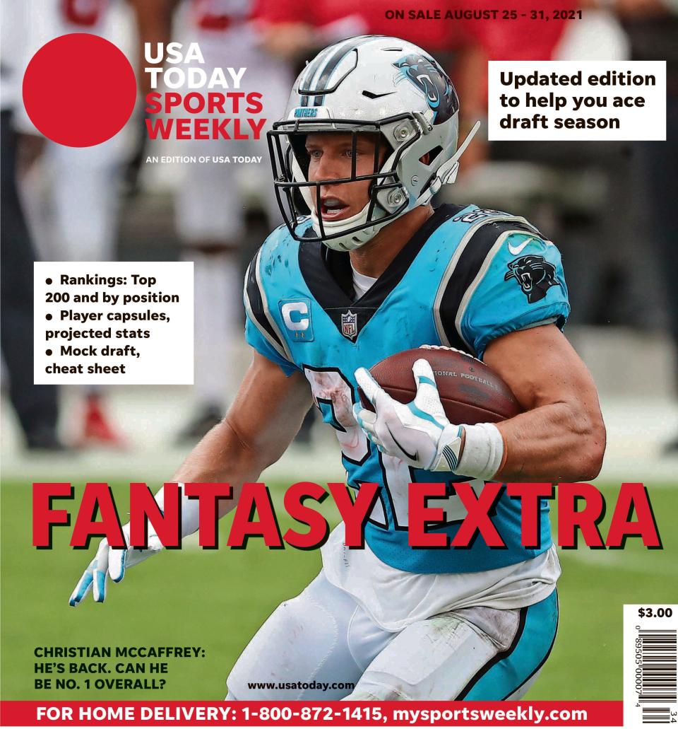 Due to a variety of injuries, Panthers running back Christian McCaffrey played in only three games in 2020. However, he is ready to reclaim his standing as fantasy football's top overall player this season.