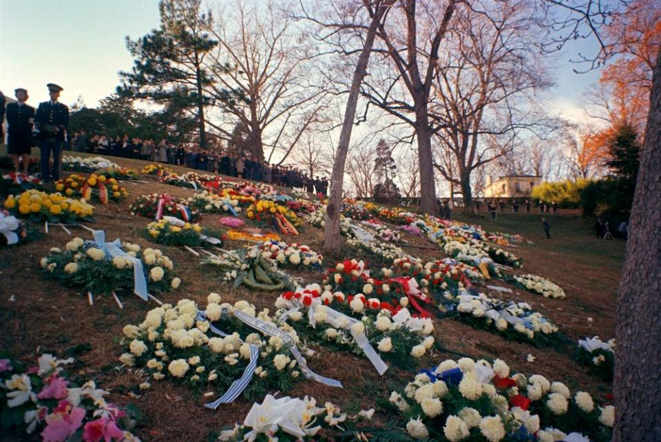 State Funeral of President Kennedy: Requiem Mass at St. Matthew's Cathedral and burial at Arlington National Cemetery.