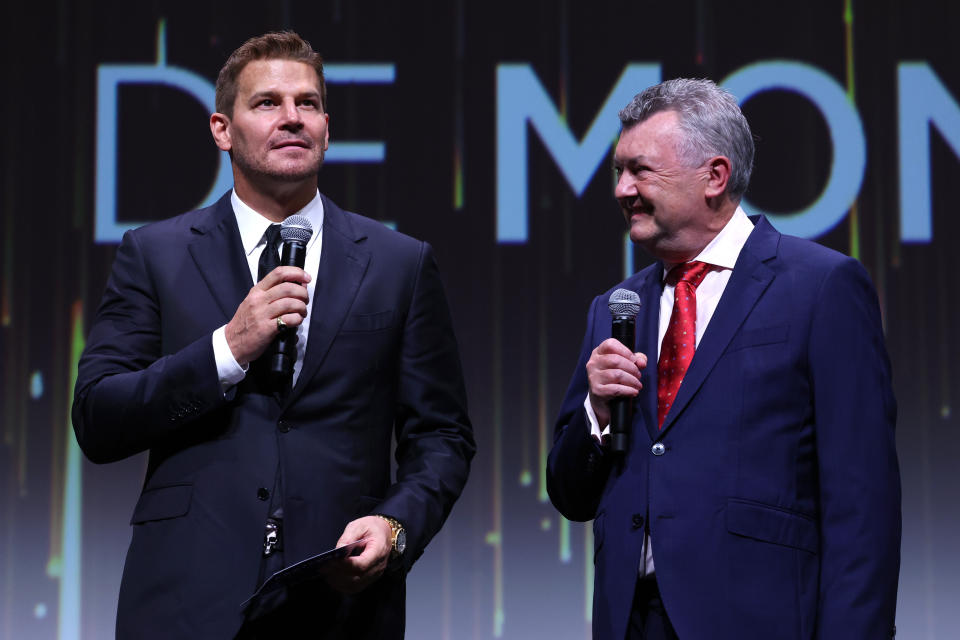 David Boreanaz et Steve Anderson (Photo by Pascal Le Segretain/Getty Images)