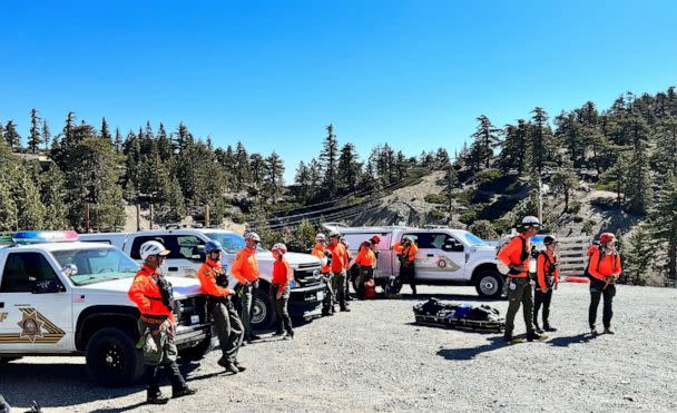 PHOTO: On Saturday, June 17, 2023, the San Bernardino County Sheriff’s Department continued ongoing search efforts in the Mount Baldy wilderness for missing hiker Julian Sands. (San Bernardino County Sheriff)