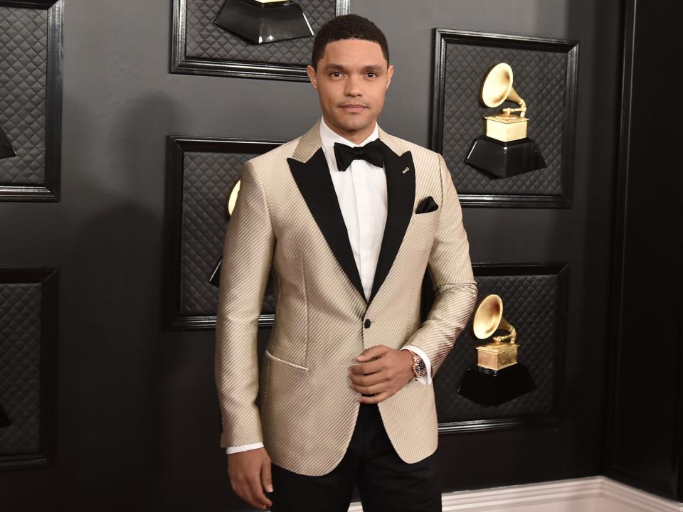 Trevor Noah attends the 62nd Annual Grammy Awards at Staples Center in 2020.