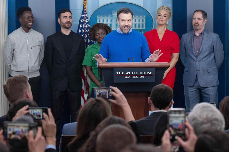 brett goldstein, karine jean pierre, hannah waddingham, jason sudeikis, white house, ted lasso