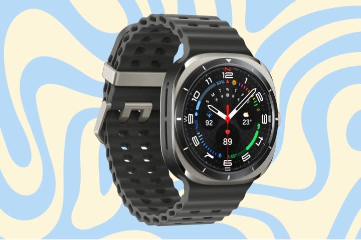 Samsung Galaxy Watch Ultra in black.