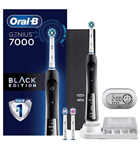 Electric Toothbrush, Oral-B Pro 7000 SmartSeries Black Electronic Power Rechargeable Toothbrush with Bluetooth Connectivity Powered by Braun (Amazon / Amazon)