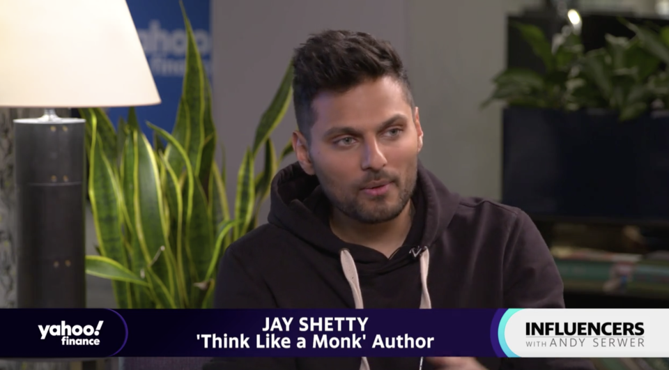 Former monk turned social media influencer Jay Shetty appears on "Influencers with Andy Serwer." 