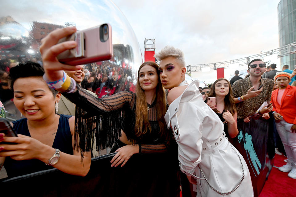 James Charles attends the 2019 MTV Video Music Awards at Prudential Center on August 26, 2019 in Newark, New Jersey. Photo: Dia Dipasupil/Getty Images for MTV