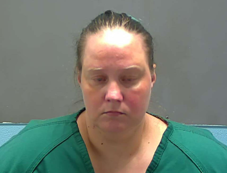 Raylaine Knope is seen in an undated photo provided by the Tangipahoa Parish, La., Sheriff’s Office. Jody Lambert, Raylaine Knope's son, was sentenced to 10 years in prison Thursday, June 13, 2019 for his role in the physical and psychological abuse of a young autistic woman. Lambert is the son of Raylaine Knope and the stepson of Terry Knope II, both of whom have pleaded guilty in state and federal court and face decades in prison for abusing the victim. (Tangipahoa Parish Sheriff’s Office via AP)