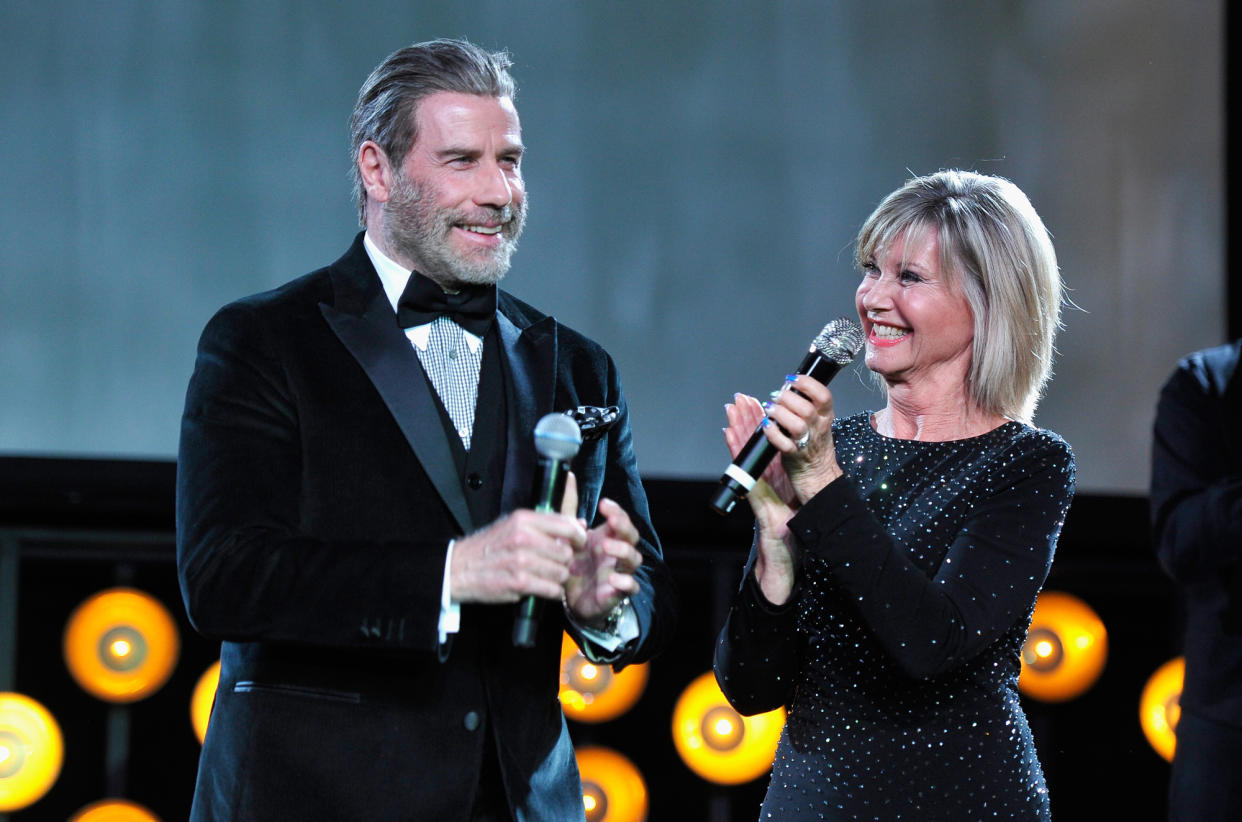 Bis heute befreundet: John Travolta und Olivia Newton-John. (Bild: Getty Images)