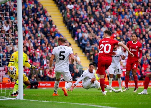 Liverpool 3-1 West Ham: Darwin Nunez volley helps Jurgen Klopp's side to  victory as Reds move up to second, Football News