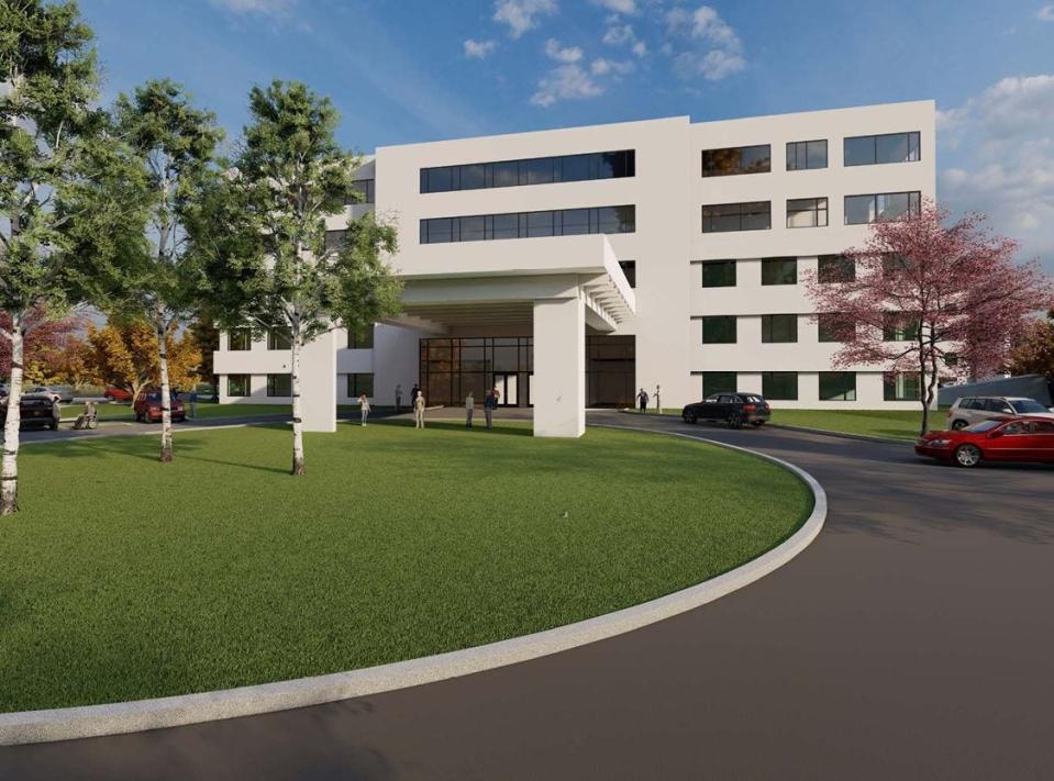 Conceptual views of the proposal for a new Strafford County Nursing Home