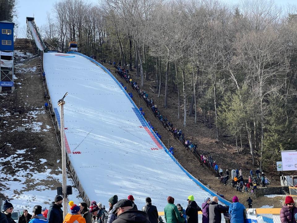 The annual weekend Nordic ski jumping event at Brattleboro, Vermont's Harris Hill has been thriving in recent years.