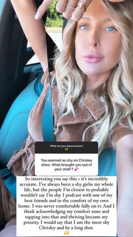 <p>Lindsie Chrisley/Instagram</p> Lindsie Chrisley Responds to Fan on Instagram