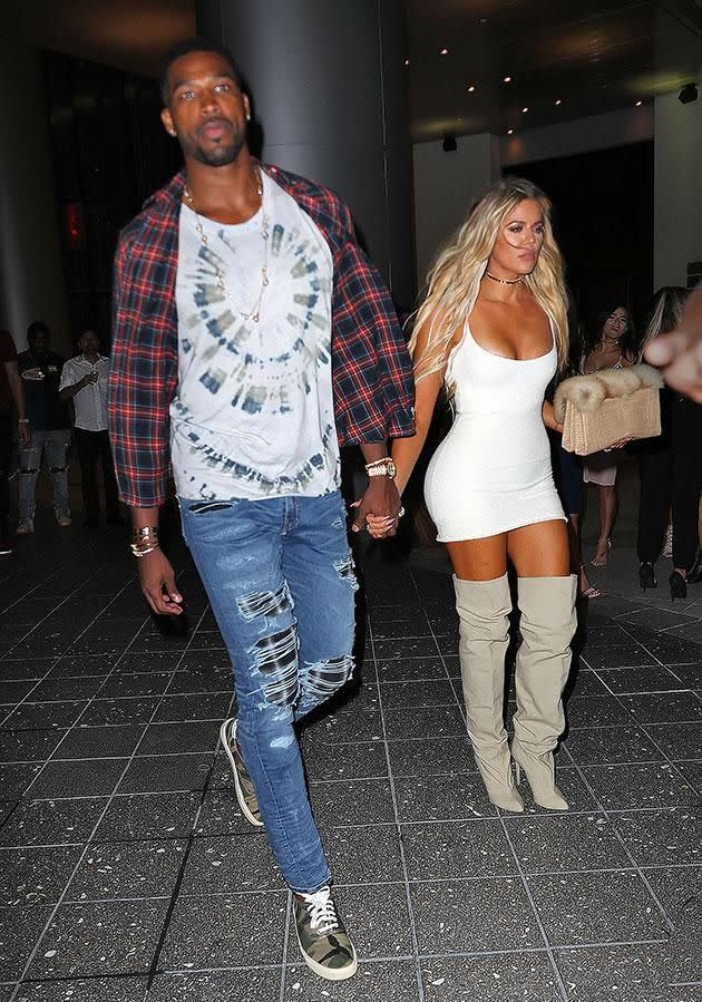 Khloe and Tristan Thompson. Source: Getty Images.