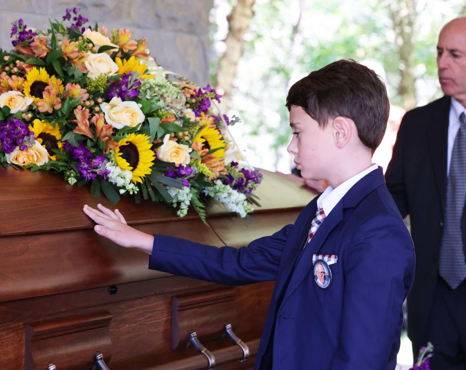 Gold Star father Paul Monti, of Raynham, was laid to rest at the Massachusetts National Cemetery in Bourne on Thursday, Sept. 1, 2022, alongside his son, U.S. Army Sgt. 1st Class Jared Monti, who was killed in Afghanistan in 2006 and was posthumously awarded the Medal of Honor in 2009.