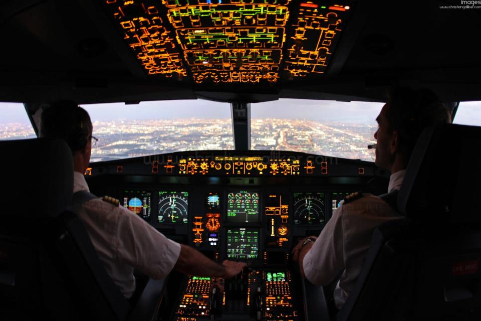 Plane cockpit