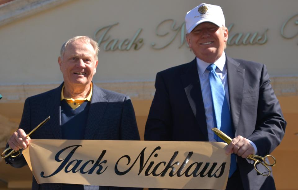 President Donald Trump Jack Nicklaus