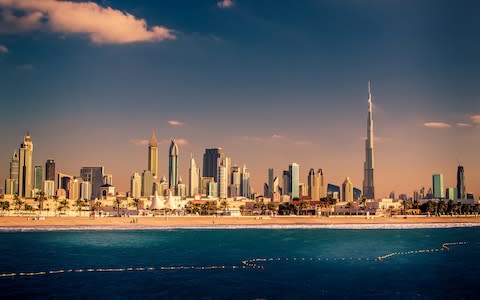 Dubai skyline - Credit: AP