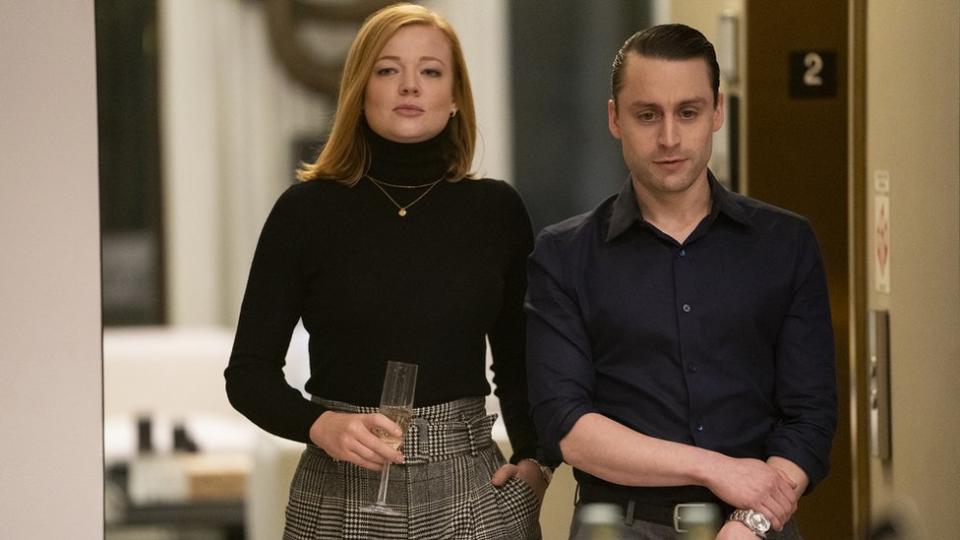 Sarah Snook and Kieran Culkin in Succession