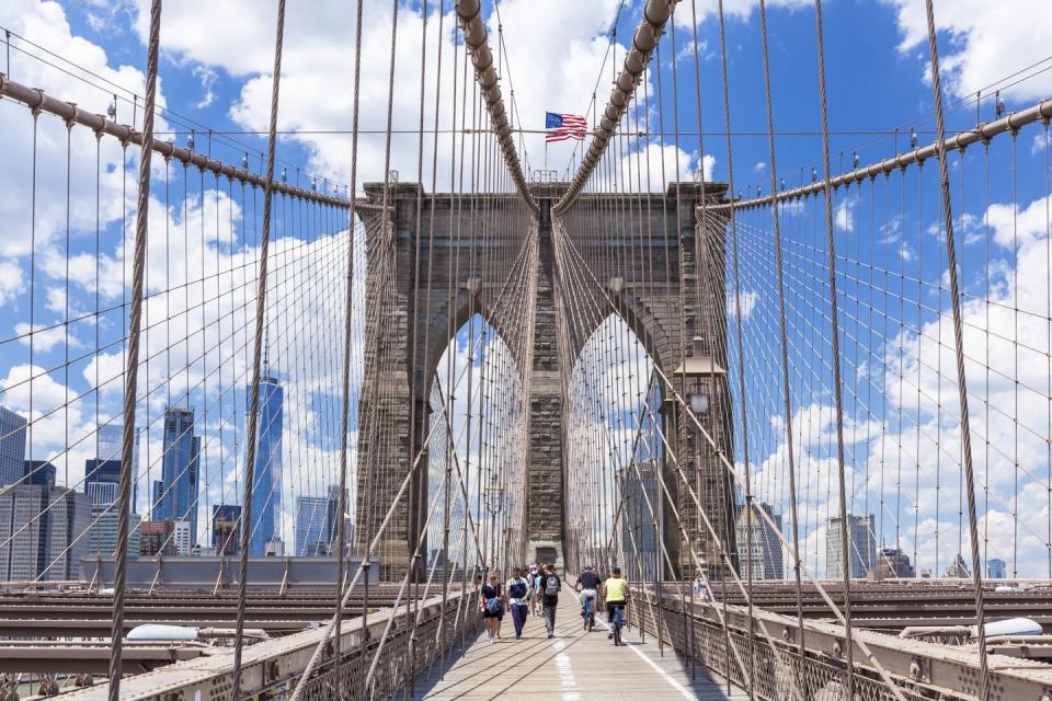 Walk over the Brooklyn Bridge.