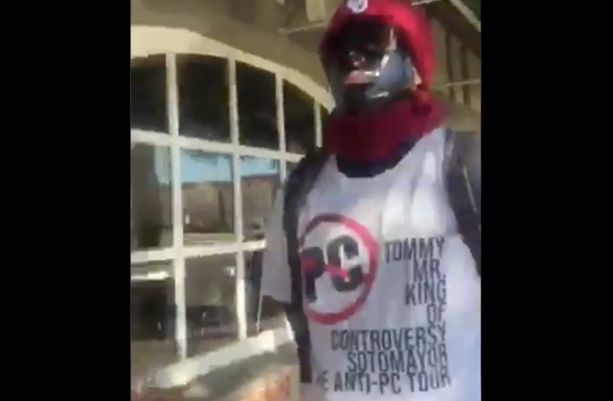 Days after two female students at the University of Oklahoma came under fire for wearing blackface in a Snapchat video, university police are searching for a man who was spotted in blackface around campus. (Photo: Twitter)