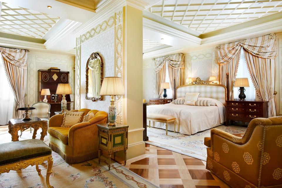 The Royal Suite Bedroom at Hotel Grande Bretagne