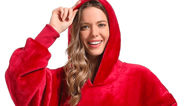 FUSSEDA Oversized Wearable Blanket Sweatshirt,Super Thick Warm