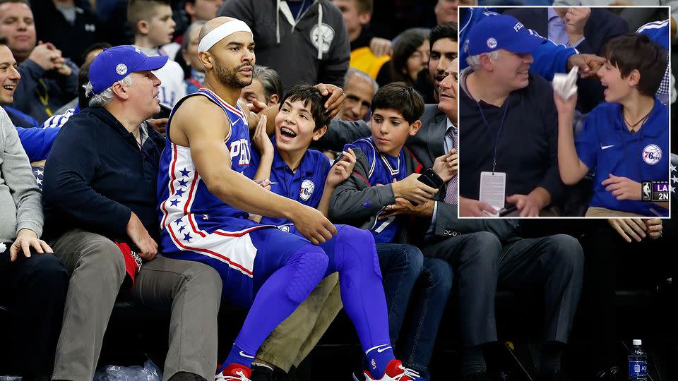 This young fan clearly enjoyed his brush with fame. Pic: Getty/TNT