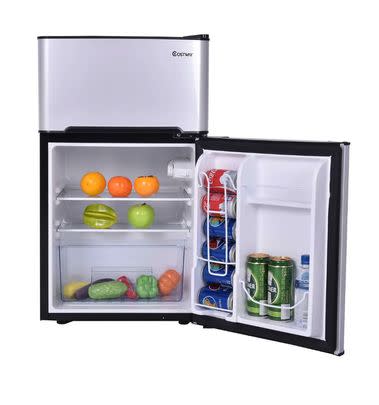 Costway small refrigerator and freezer (50% off list price)