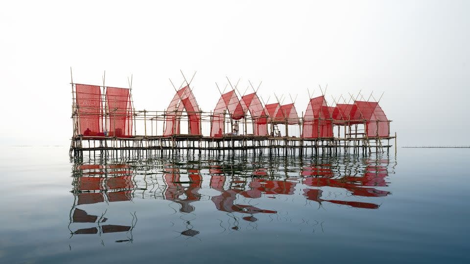 Built in a Thai fishing village, the Angsila Oyster Scaffolding Pavilion is both a fully functioning oyster farm and an eco-tourism destination, according to designers Chat Architects. - 2023 World Architecture Festival