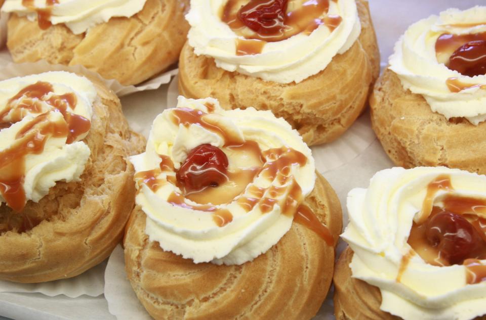 Caramel zeppole from artisan baker Allyson Mansfield at Vesta Bakery.