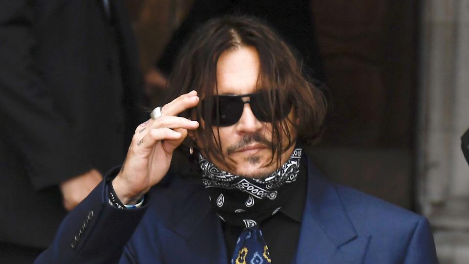 Johnny Depp auf dem Weg ins Londoner Gericht.