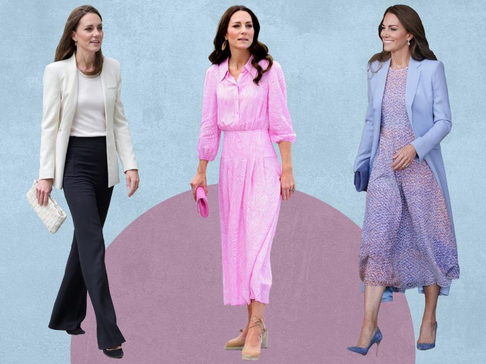 From feminine dresses to smart blazers, Kate’s outfits always inspire  (Getty/The Independent)