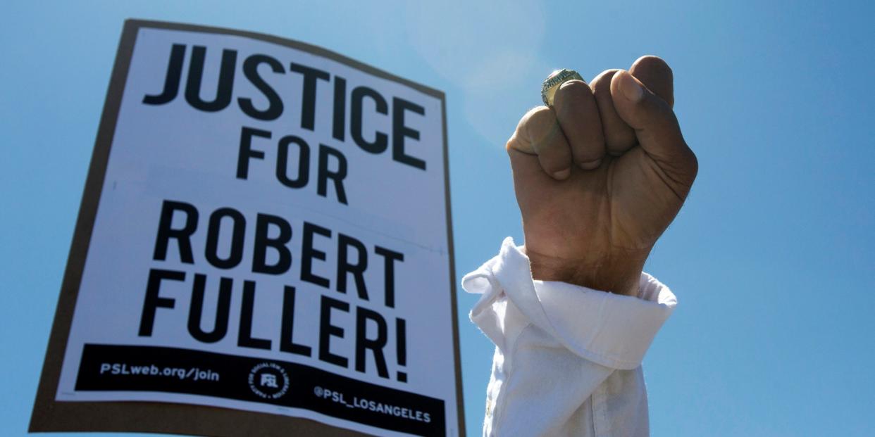 Robert Fuller Black Lives Matter protest Palmdale