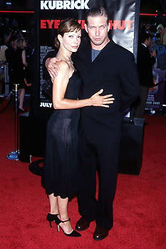 Stephen Baldwin , who got a serious beat-down in the Mario Van Peebles opus " Posse ," with his wife Keenya at the LA premiere for Eyes Wide Shut Photo by Jeff Vespa/Wireimage.com
