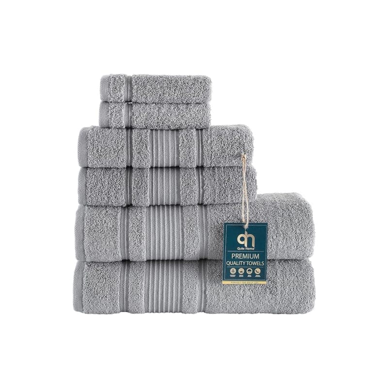 Qute Home 6-Piece Bath Towels Set