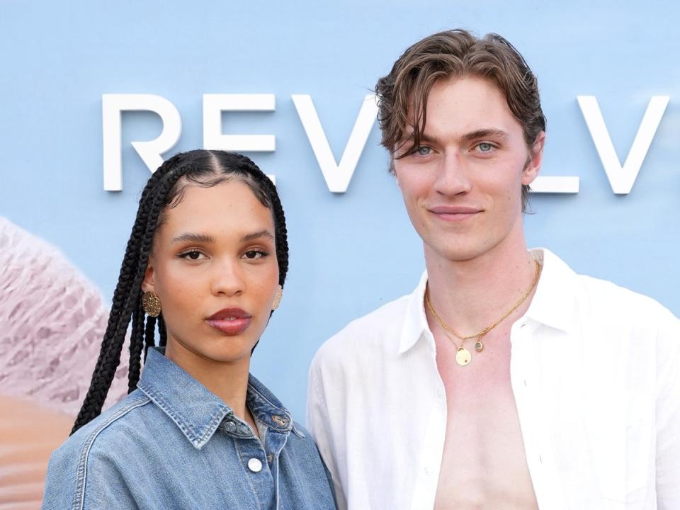 Models Nara Smith and Lucky Blue Smith have gone viral on TikTok for their family vlogs and DIY recipe content (Getty Images for REVOLVE)