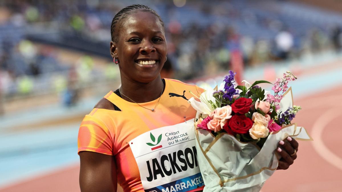Shericka Jackson, reigning world champion, triumphs in 200m season opener at Diamond League event
