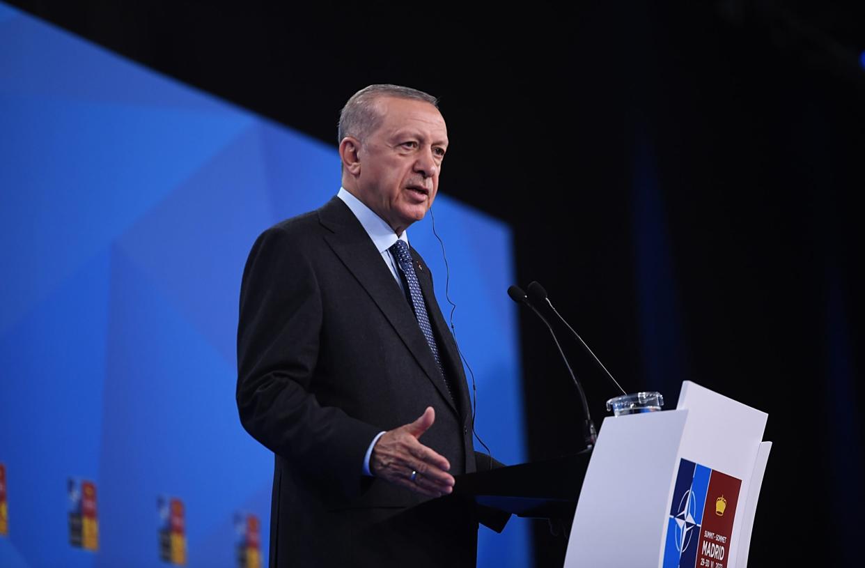 Der türkische Präsident Recep Tayyip Erdogan. - Copyright: Photo by Denis Doyle/Getty Images