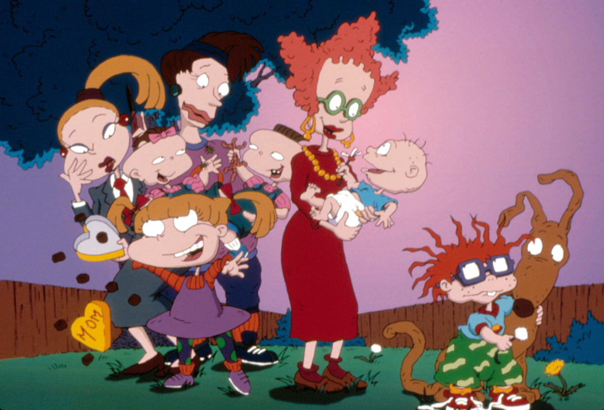 RUGRATS, Angelica with mom, Phil and Lil with mom, Tommy Pickles with mom, Chuckie, Spike the Dog, 1991-present, episode