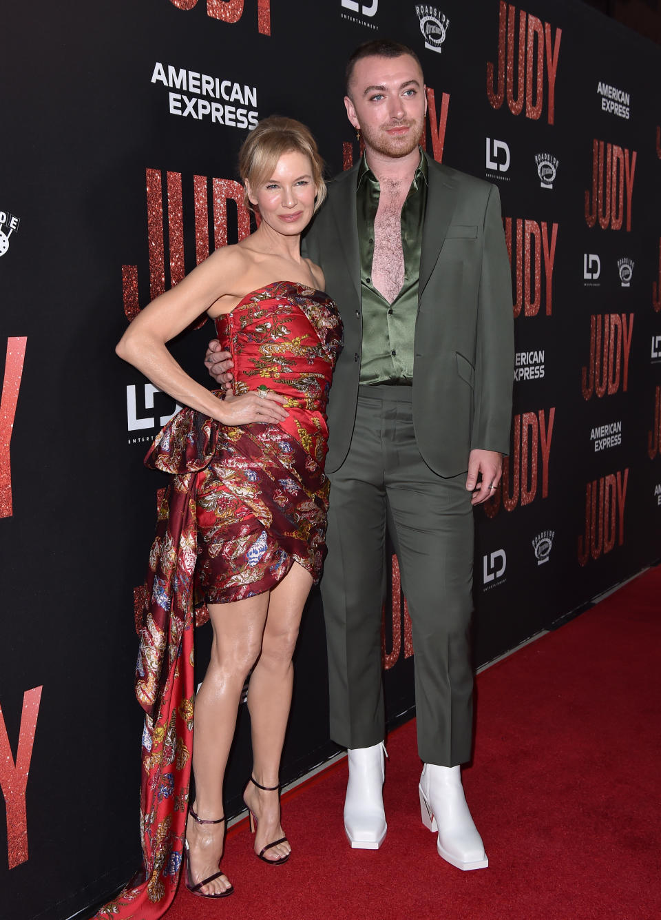 September 19, 2019: Renee Zellweger and Sam Smith attend the Judy premiere