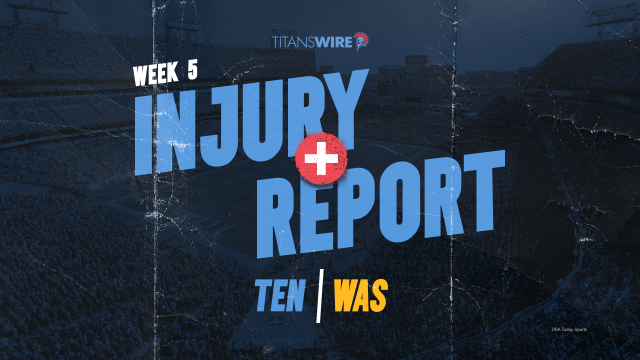 Tennessee Titans vs. Washington Commanders injury report: Wednesday