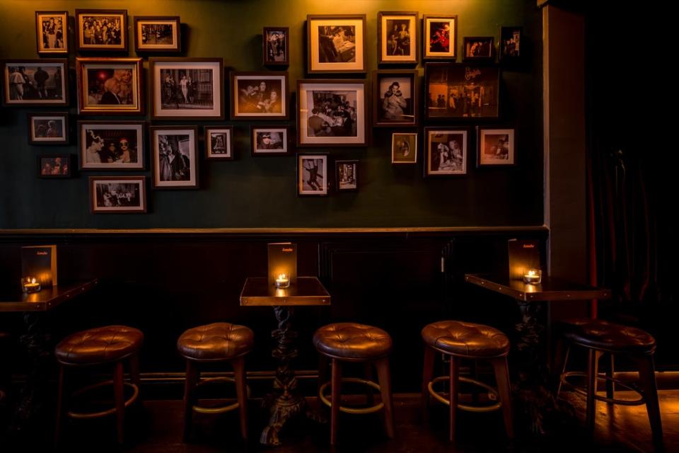 Rogue’s gallery: one wall of the bar will  feature pictures of familiar faces in Soho (Press handout)