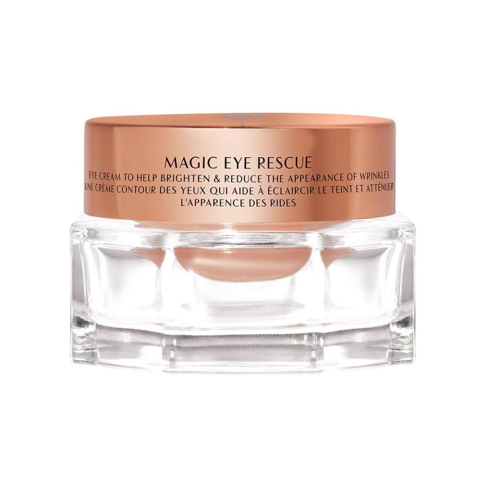 <p><a href="https://go.redirectingat.com?id=74968X1596630&url=https%3A%2F%2Fwww.sephora.com%2Fproduct%2Fmagic-eye-rescue-cream-P433521&sref=https%3A%2F%2Fwww.elle.com%2Fbeauty%2Fmakeup-skin-care%2Fg46767973%2Fbest-under-eye-wrinkles-filler%2F" rel="nofollow noopener" target="_blank" data-ylk="slk:Shop Now;elm:context_link;itc:0;sec:content-canvas" class="link ">Shop Now</a></p><p>Charlotte's Magic Eye Cream with Retinol</p><p>sephora.com</p><p>$59.00</p>