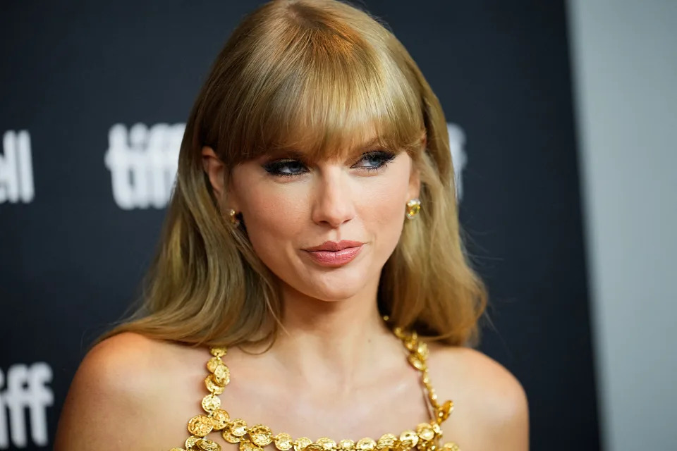 Singer Taylor Swift arrives to speak at the Toronto International Film Festival (TIFF) in Toronto, Ontario, Canada September 9, 2022. REUTERS/Mark Blinch