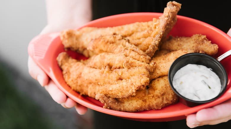 Georgia fried catfish and tartar sauce