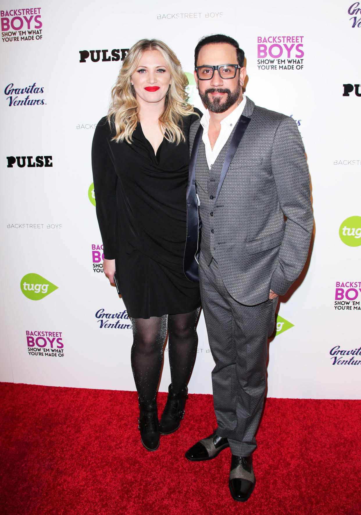 AJ McLean and his wife, Rochelle (Paul Archuleta / FilmMagic)