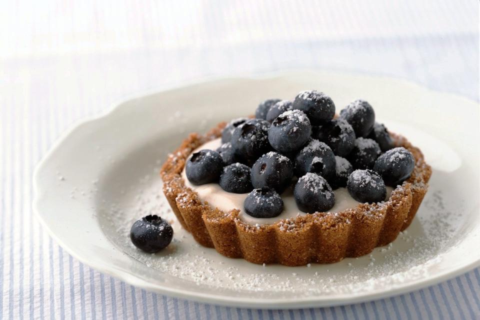 Blueberry Lemon Cream Tarts