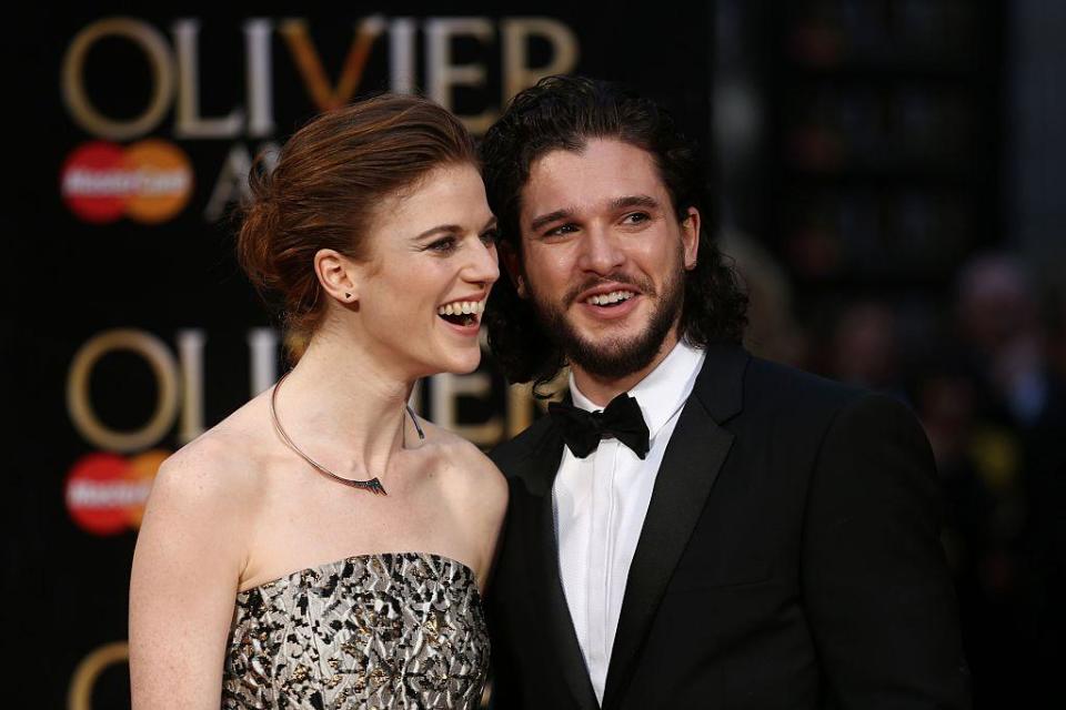 Game of Thrones stars Harington and Rose Leslie are engaged to be married (Getty)