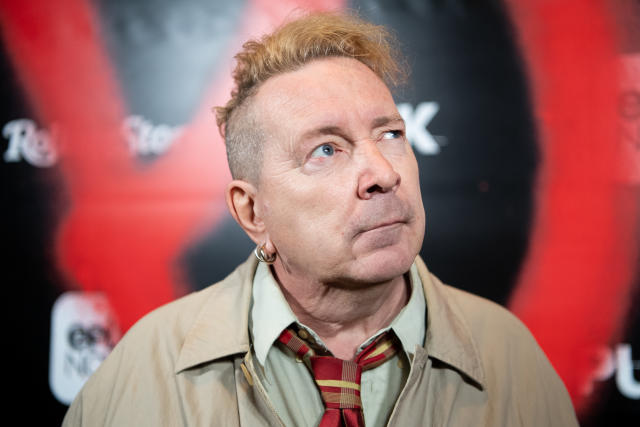 LOS ANGELES, CALIFORNIA - MARCH 04: John Lydon aka Johnny Rotten arrives at the premiere of Epix's 